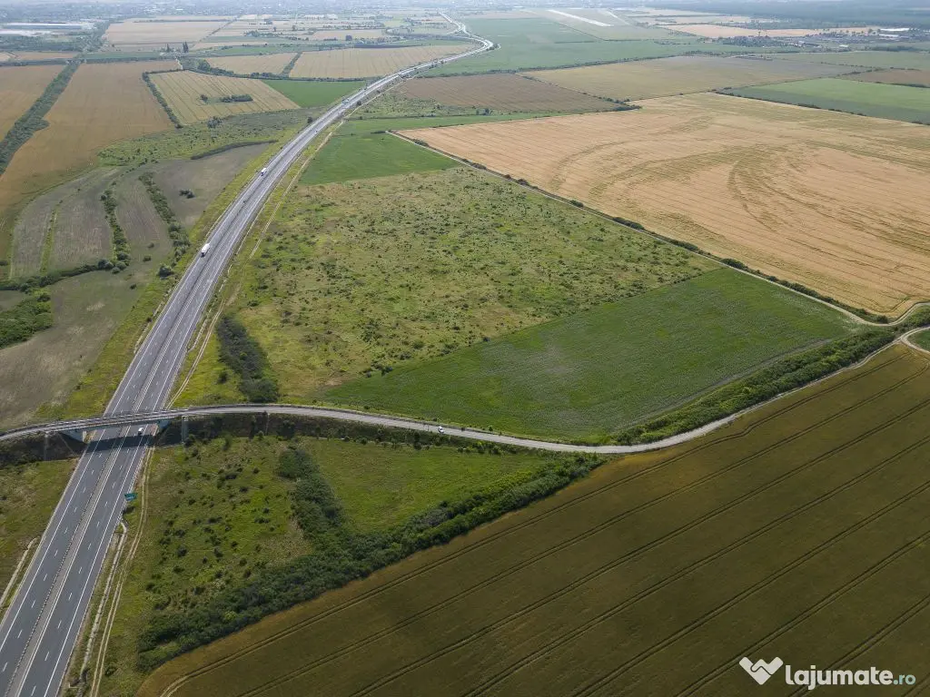 Teren 12 ha la Autostrada A1 cu PUZ aprobat 