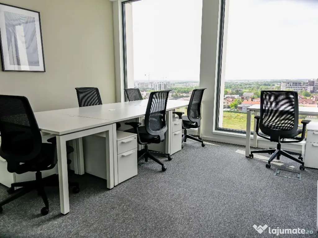 Spațiu de birou privat pentru 3 persoane în Regus Vox Technology Park 