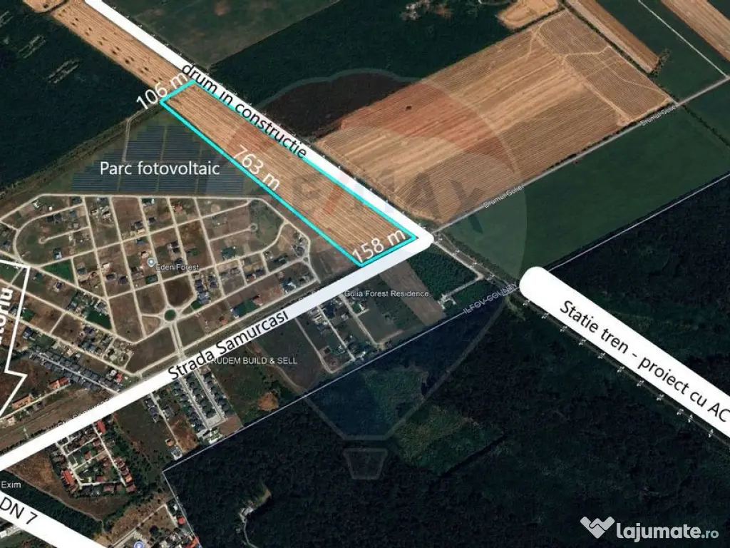 Teren pentru constructii 9.9 ha/locatie strategica,