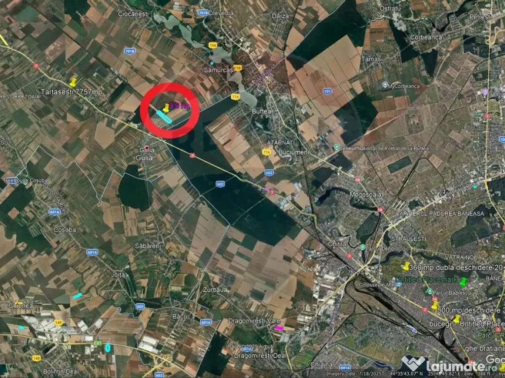 Teren pentru constructii 9.9 ha/locatie strategica,