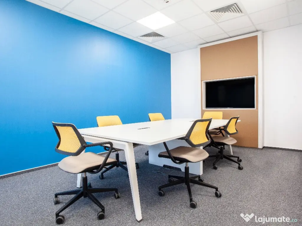 Spațiu de birou privat pentru 4 persoane în Regus Sun Business Centre