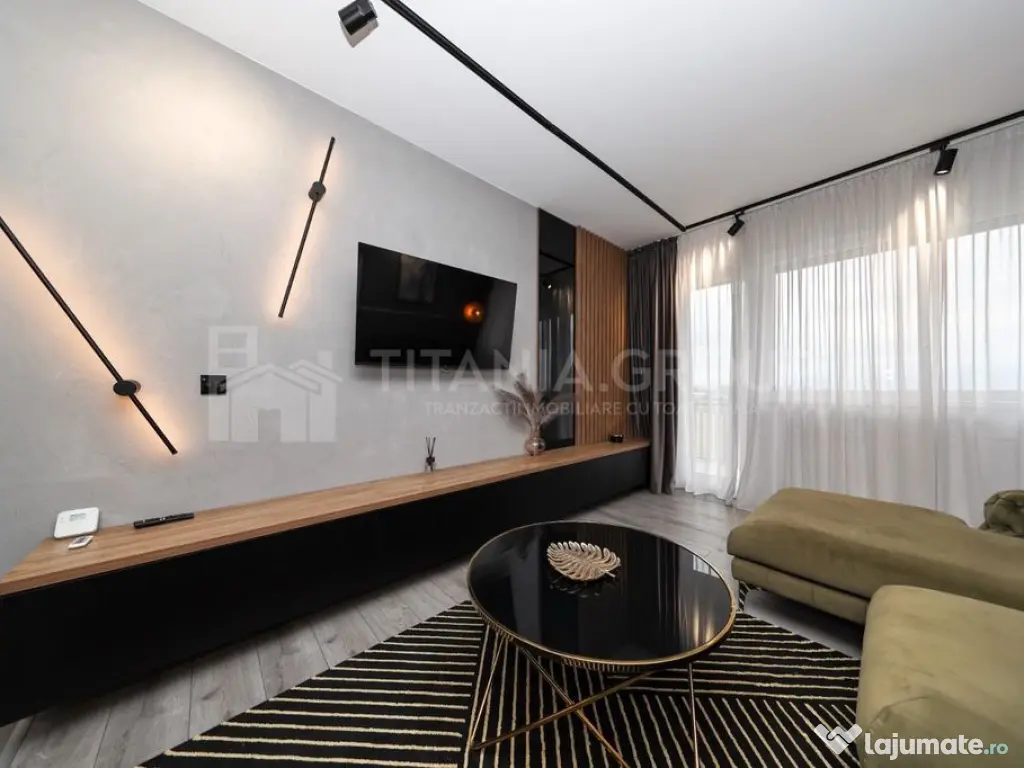 Apartament cu 3 camere, 2 bai, mobilat lux , parcare - zo... 