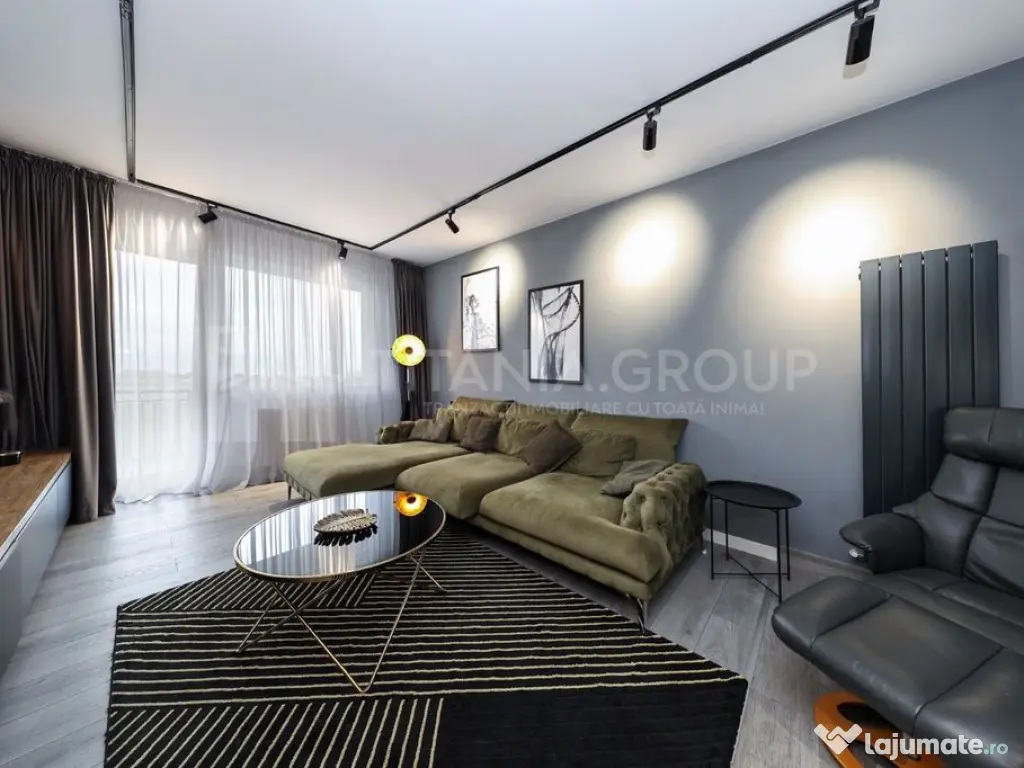 Apartament cu 3 camere, 2 bai, mobilat lux , parcare - zo... 