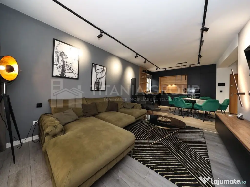 Apartament cu 3 camere, 2 bai, mobilat lux , parcare - zo... 