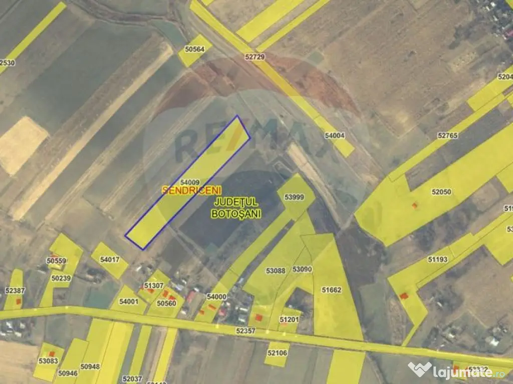 Teren extravilan 12000 mp- Pădureni-Șendriceni, Botoșani 