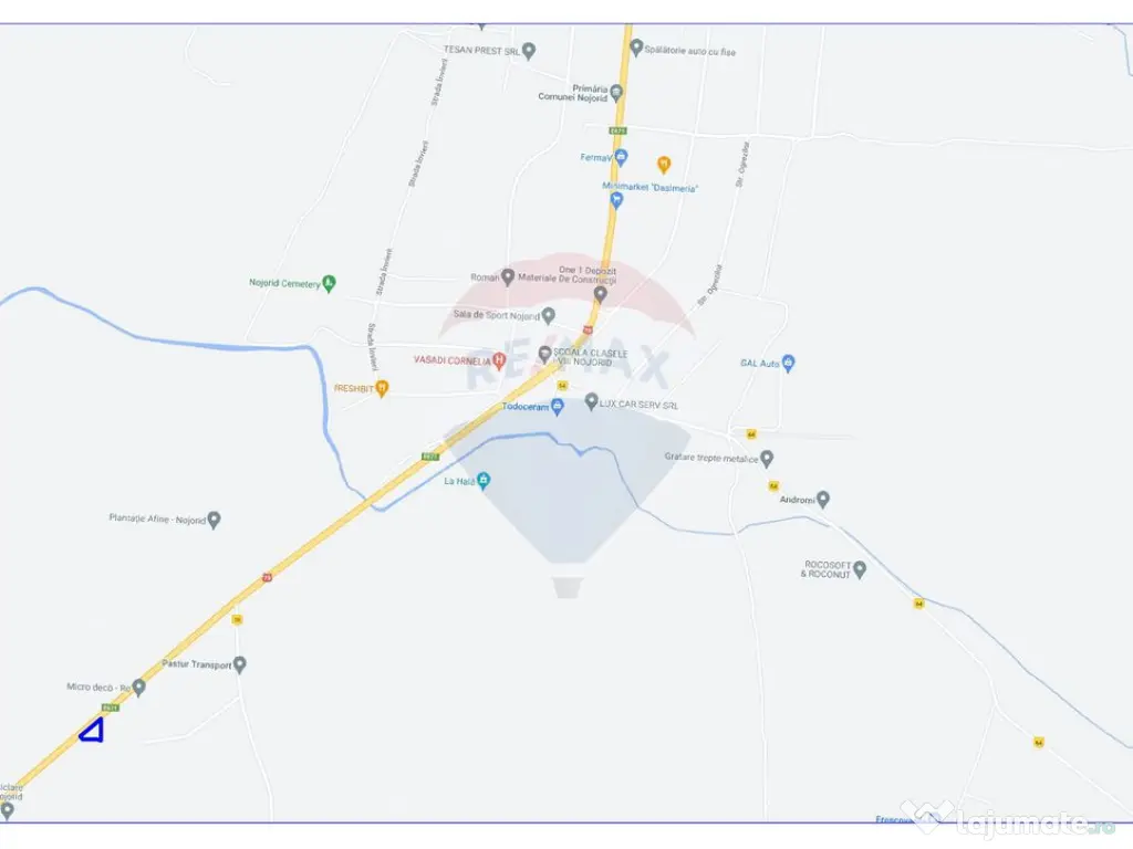 Teren 1 503 mp de vânzare, Nojorid , Soseaua DN79 