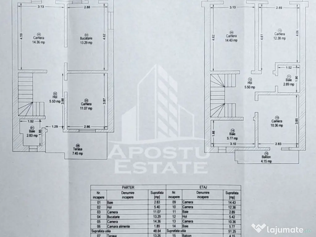 Casa individuala, 5 camere , 3 bai,2 balcoane ,acces auto...