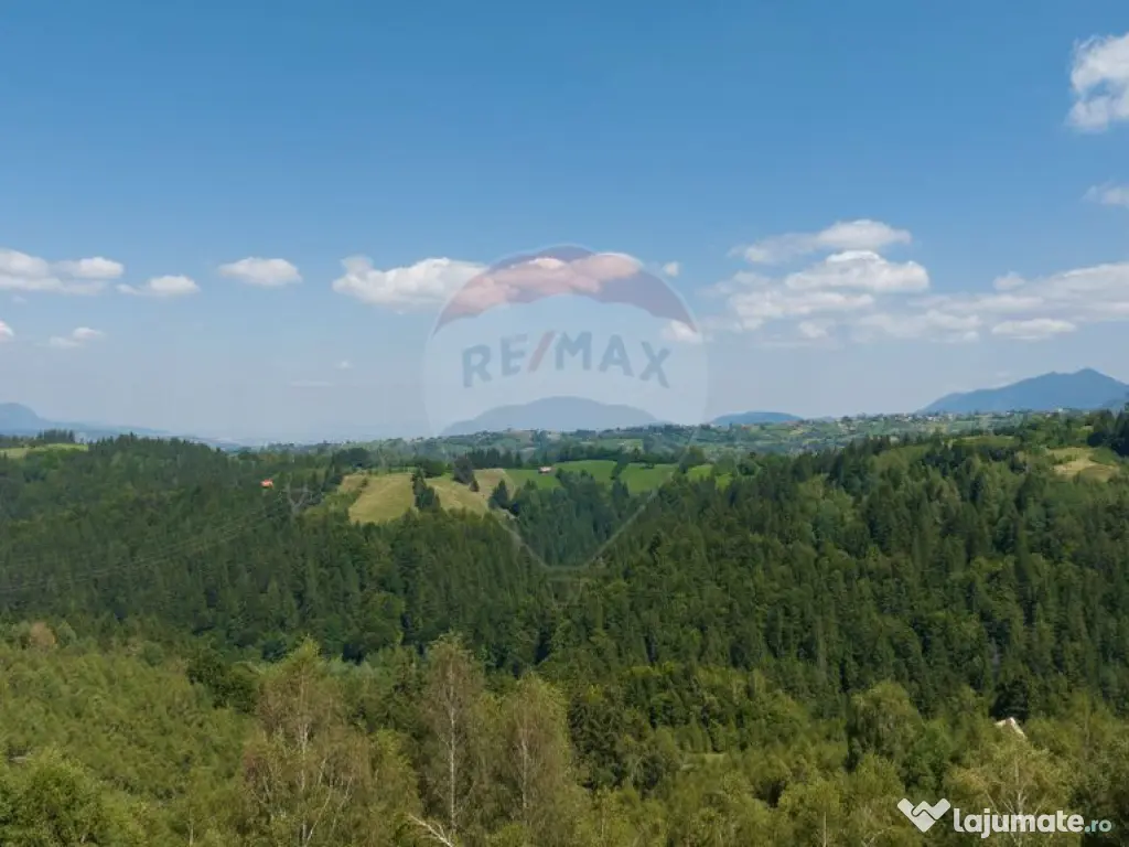 Teren Panoramic in Bran – Vedere spre Bucegi & Piatra C...