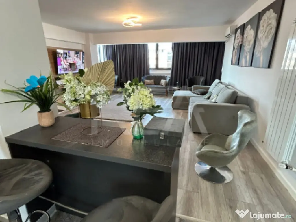 Apartament 3 Camere | Bloc Nou | Finisat și mobilat Modern 