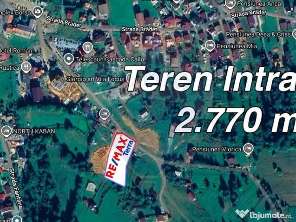 BORSA jud MARAMURES TEREN INTRAVILAN pentru CABANA 