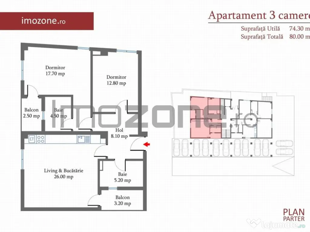 3 CAMERE- 81 mp, Decomandat, Militari langa METROU, liber...