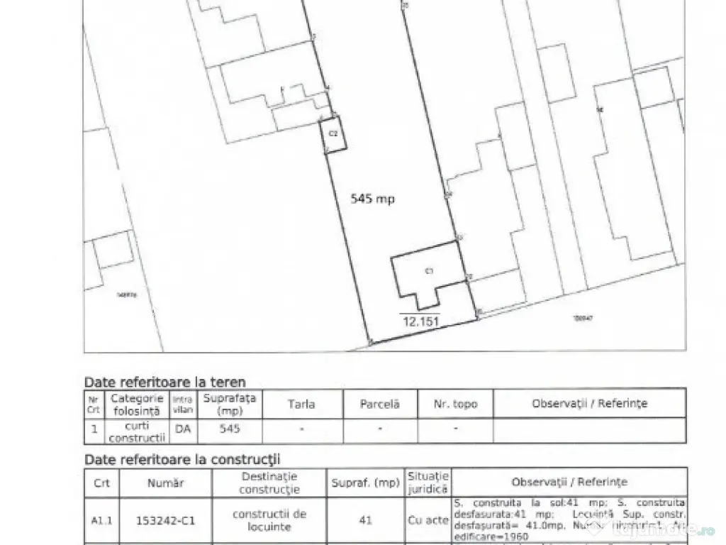 Teren + constructii Tudor Vladimirescu Ploiesti 