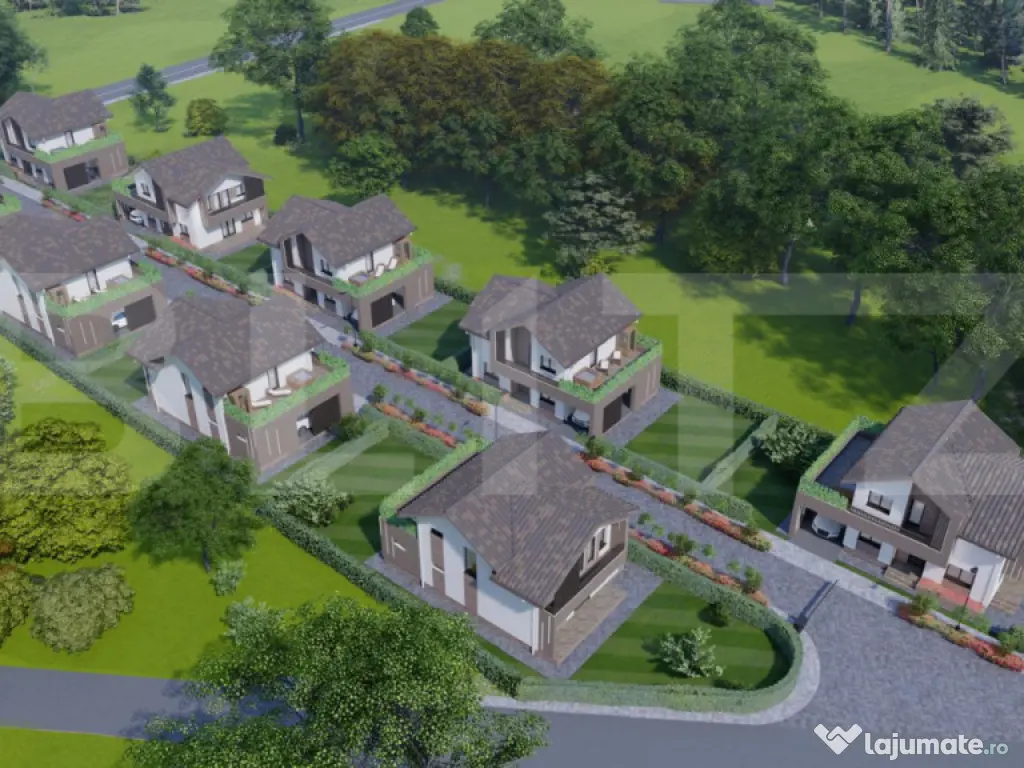 Ansamblu rezidential de 7 case individuale, zona rezidential