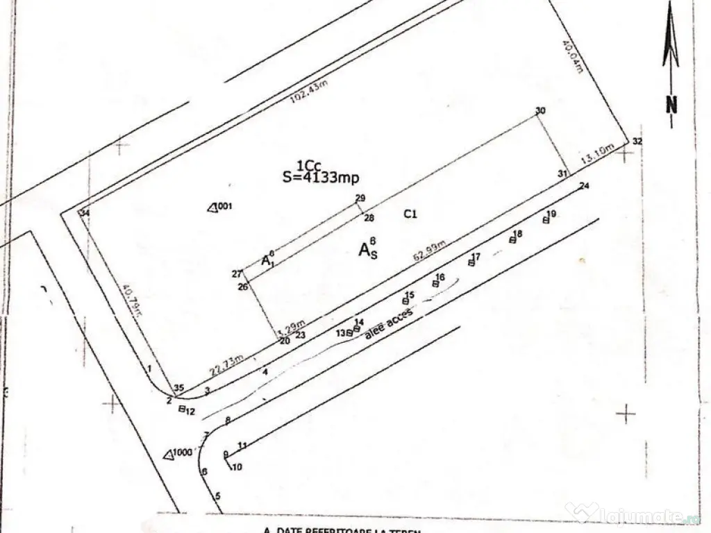 Teren cu Autorizatie de Construire + Clădire de Vânzare... 