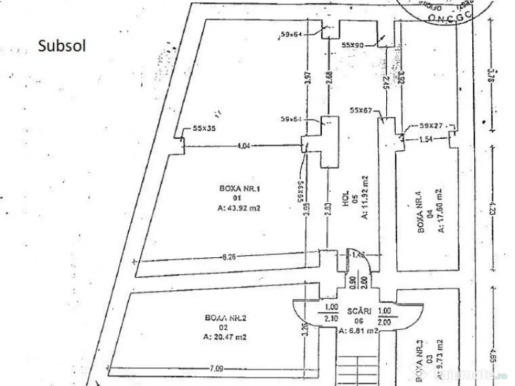 Piata Unirii stradal Subsol si Parter 227 mp vitrina 6m t... 