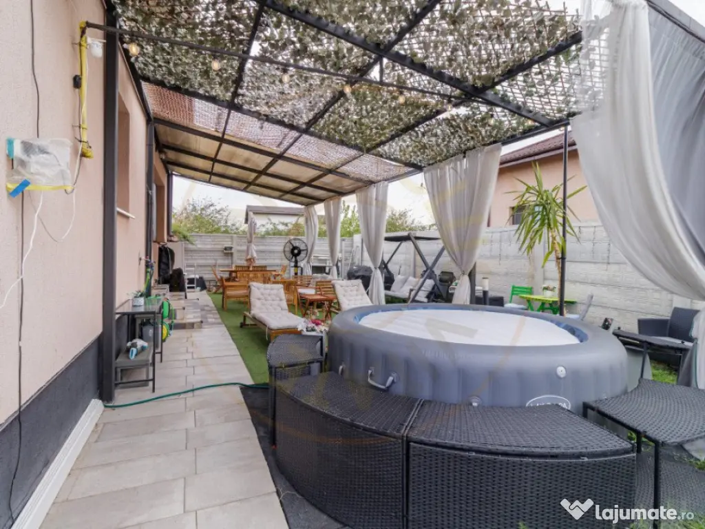 Casa parter complet mobilata cu toate utilitatile trase