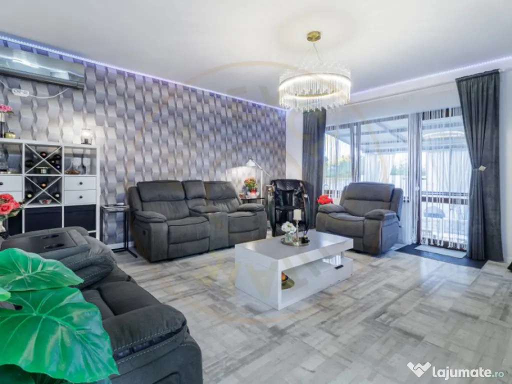 Casa parter complet mobilata cu toate utilitatile trase