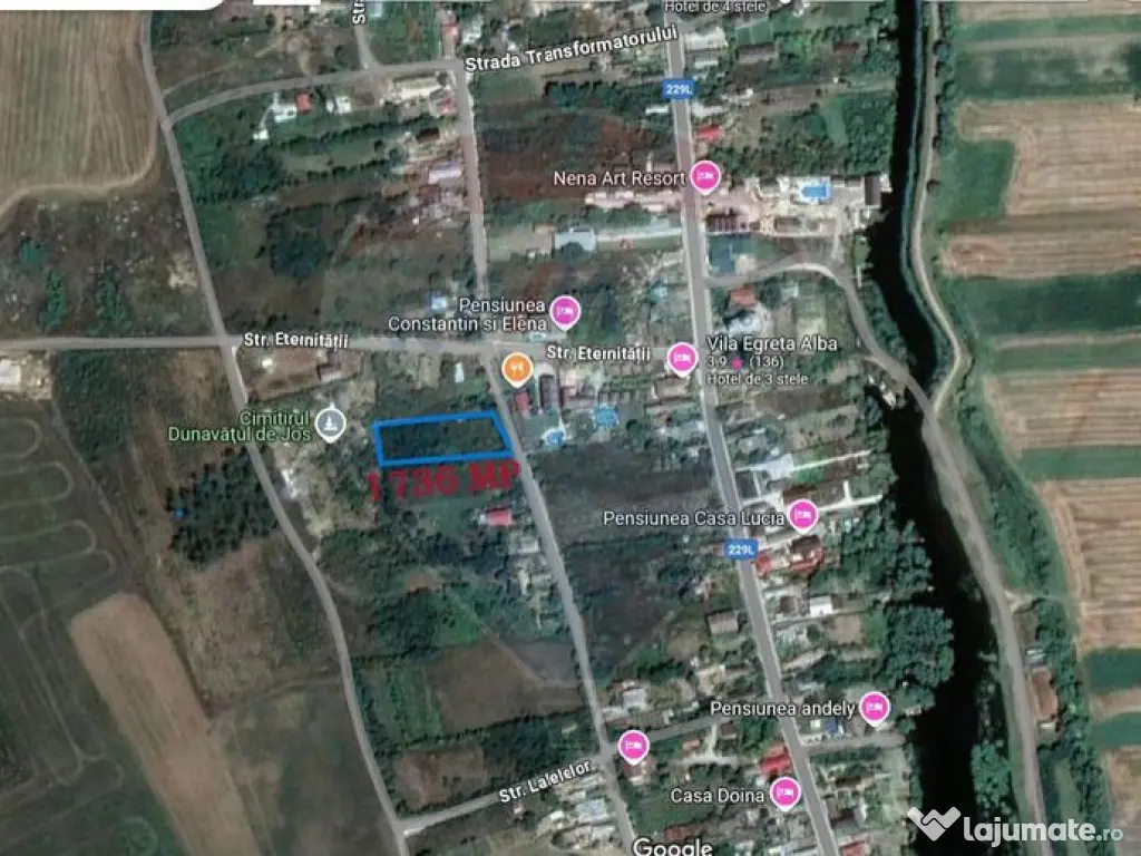Teren de vanzare , Autorizetie 20 camere + Avize, Dunavat... 