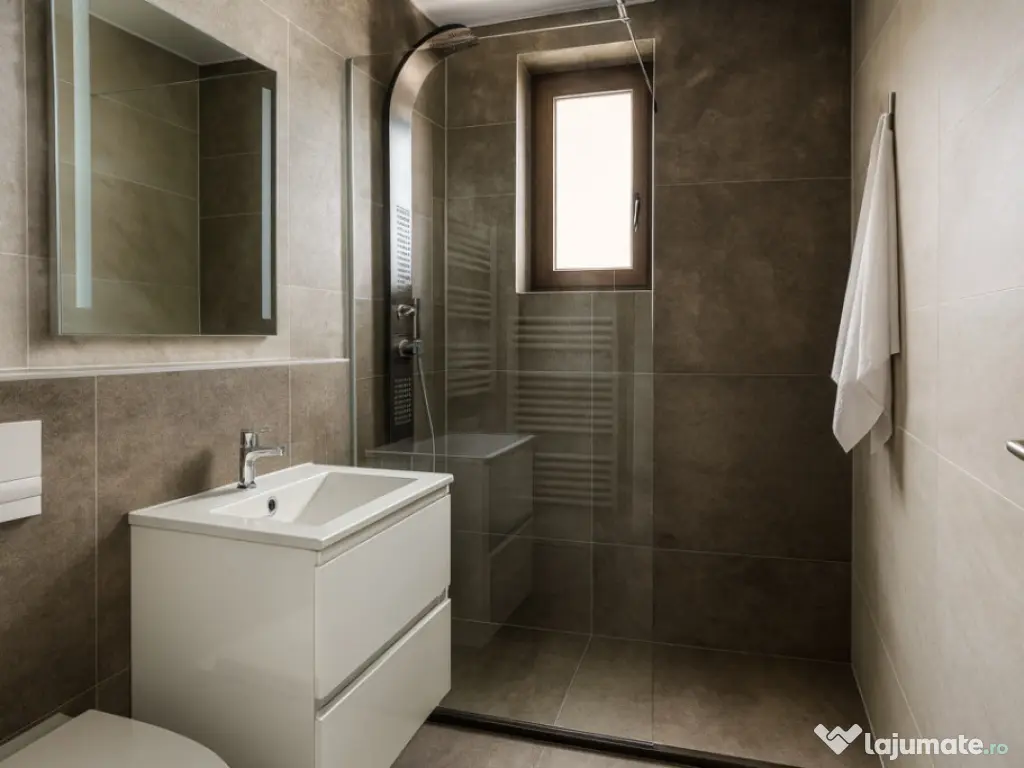 Apartament bloc nou,2 camere, etaj 6 cu lift, loc de parcar 