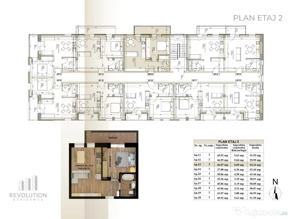 NEW! COMISION 0% - Apartamente cu 2 camere - Oltului 13A, Baia Mare 