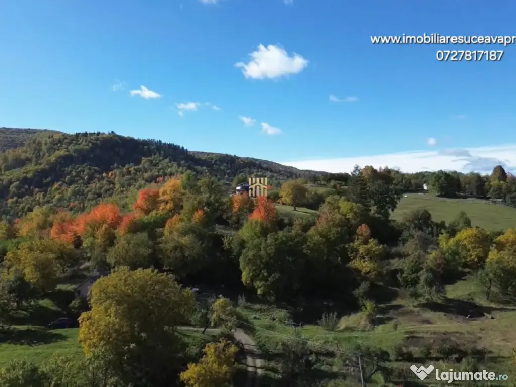 Teren intravilan 3500 mp Zona turistica Cacica Bucovina! 