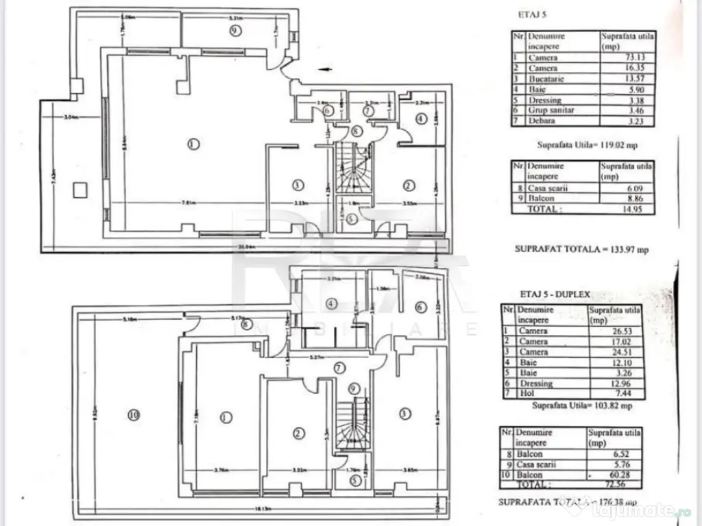 Penthouse 5 Camere - 325 m.p. | Parcare | Zona Matei Voievod 