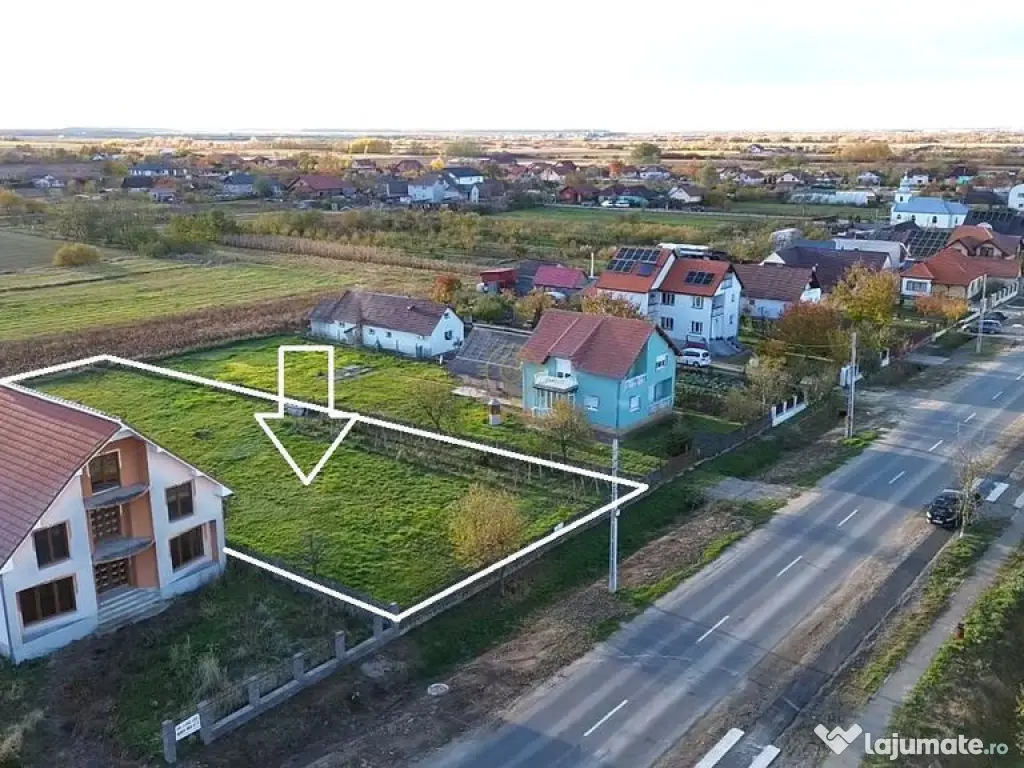 Teren Intravilan la Strada Principala 7km de Satu Mare 