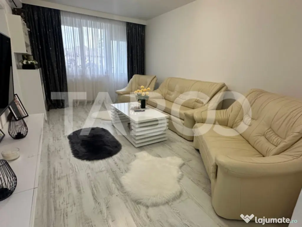 Apartament 2 camere cu balcon de inchiriat zona Rahovei Sibi