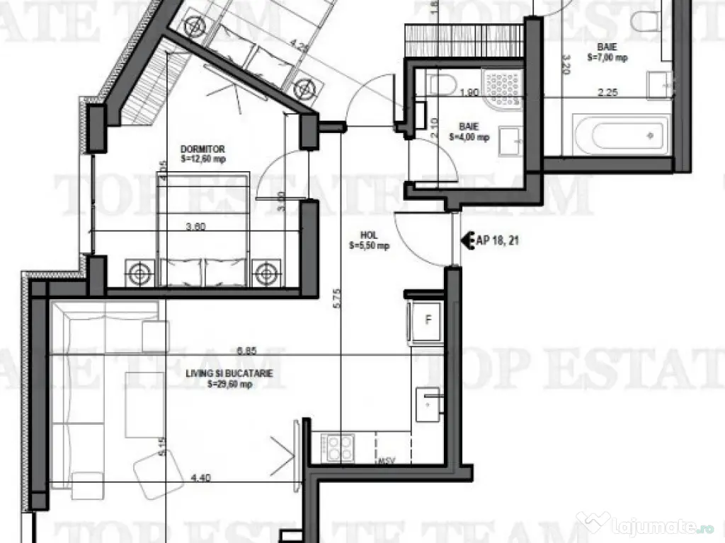 Apartament 3 camere in bloc nou, zona Mosilor 