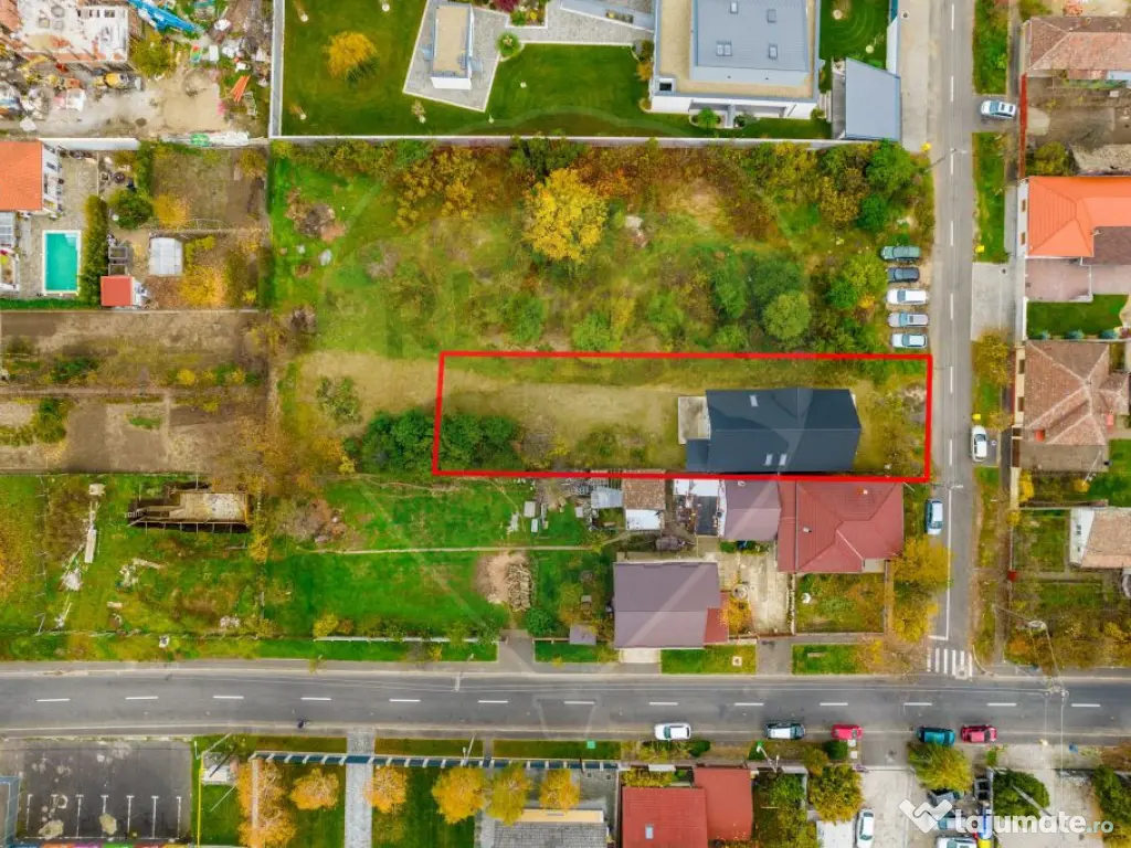 Casă la roșu cu teren generos, 500 mp, situată pe stra... 