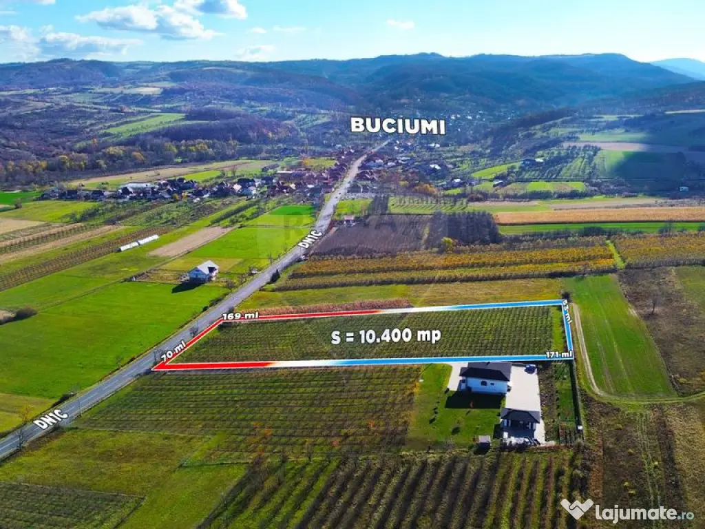 De Vanzare teren in Somcuta cu FRONT LA DN 