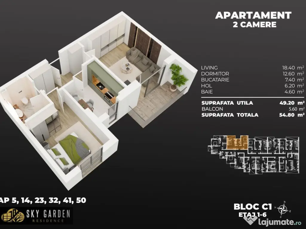 2cam. total dec. 3min metrou Berceni