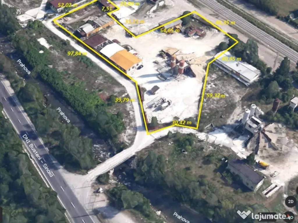 Teren Industrial Busteni - Sinaia - Acces DN1 + cale ferata