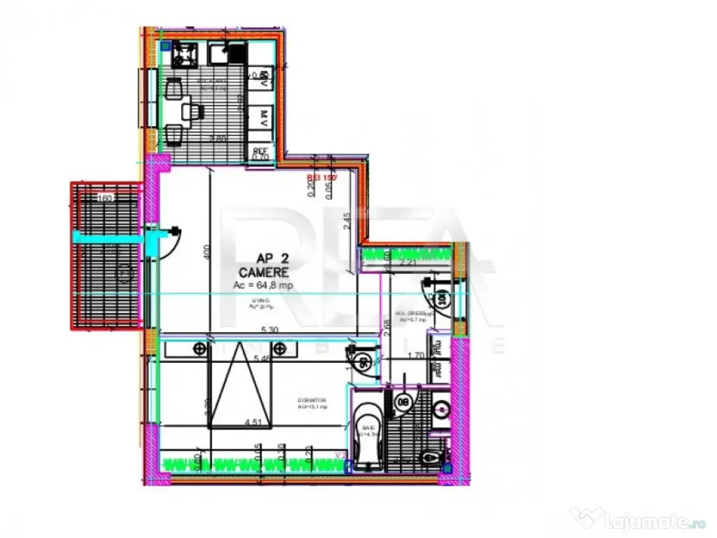 2 Camere | Parcare Subterană | Atrium Plaza - Zona Sisesti 