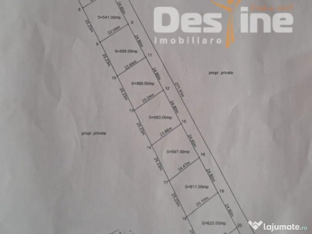 Parcele de vanzare Cornesti, Miroslava, 17.000 EURO / PARCE