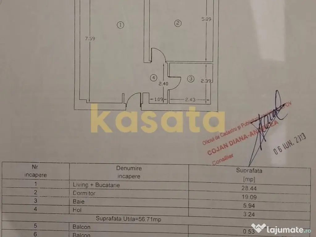 2 camere I Cosmopolis I 57mp I mobilat si utilat 