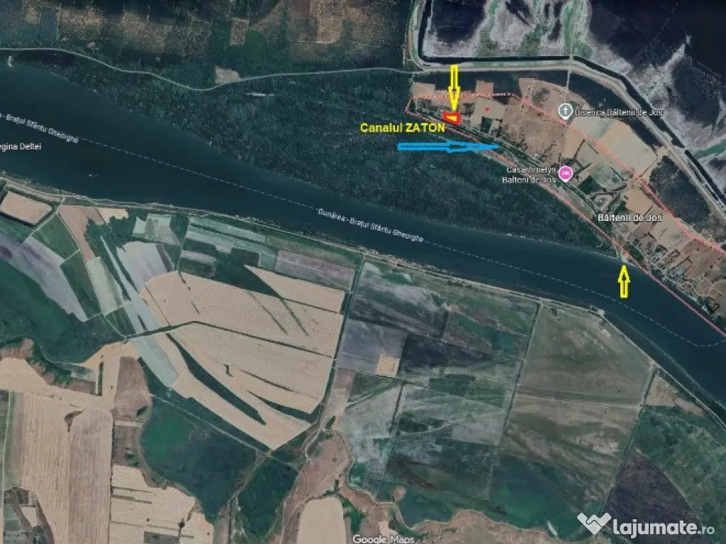 Teren- intravilan in DELTA- loc BALTENII DE JOS