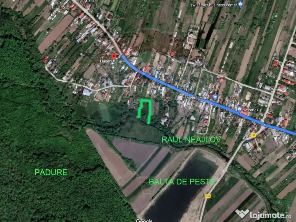 Teren 2,000mp Giurgiu / Teisori 