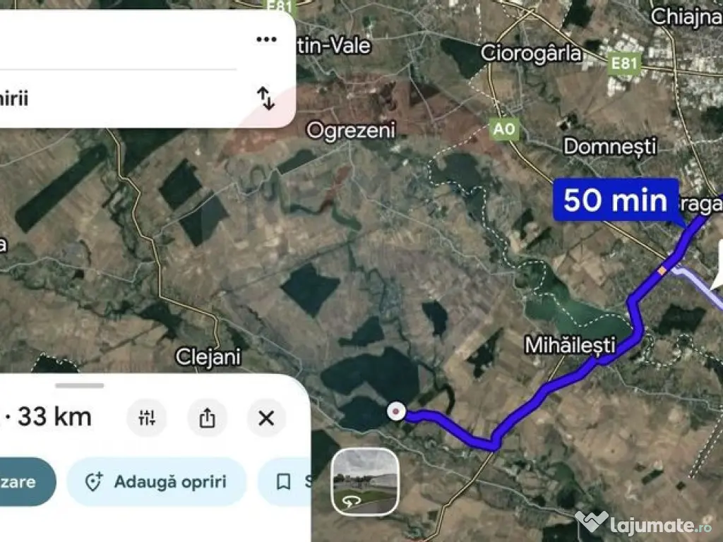 Teren 2,000mp Giurgiu / Teisori 