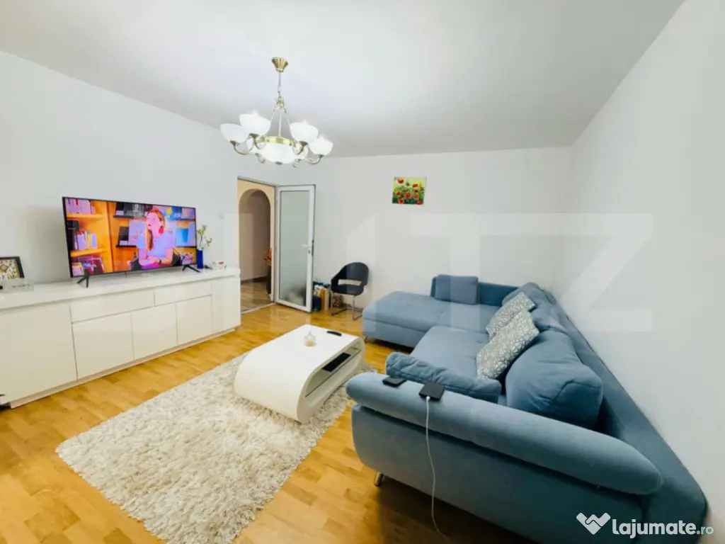 Apartament cu 3 camere, 2 bai, 2 balcoane, 2 locuri de parca