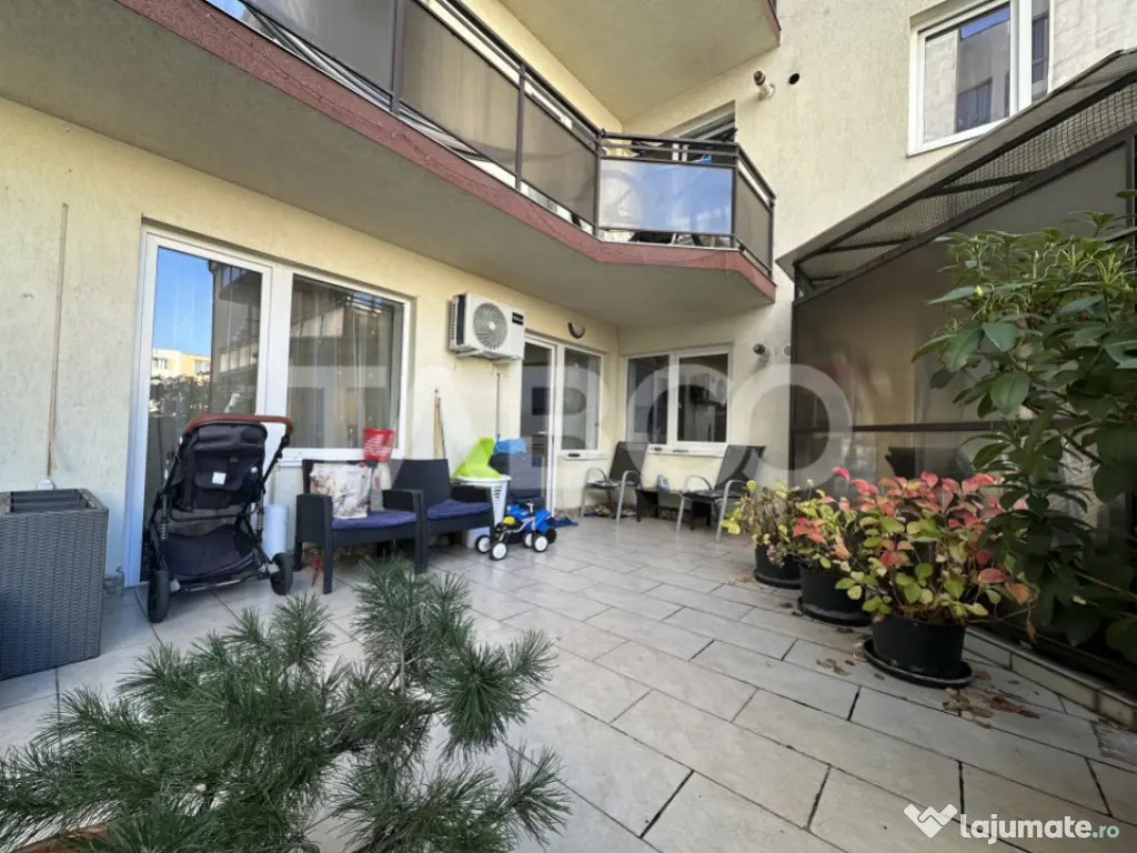 Apartament cu 2 camere la cheie si terasa 25 mp in cartier M