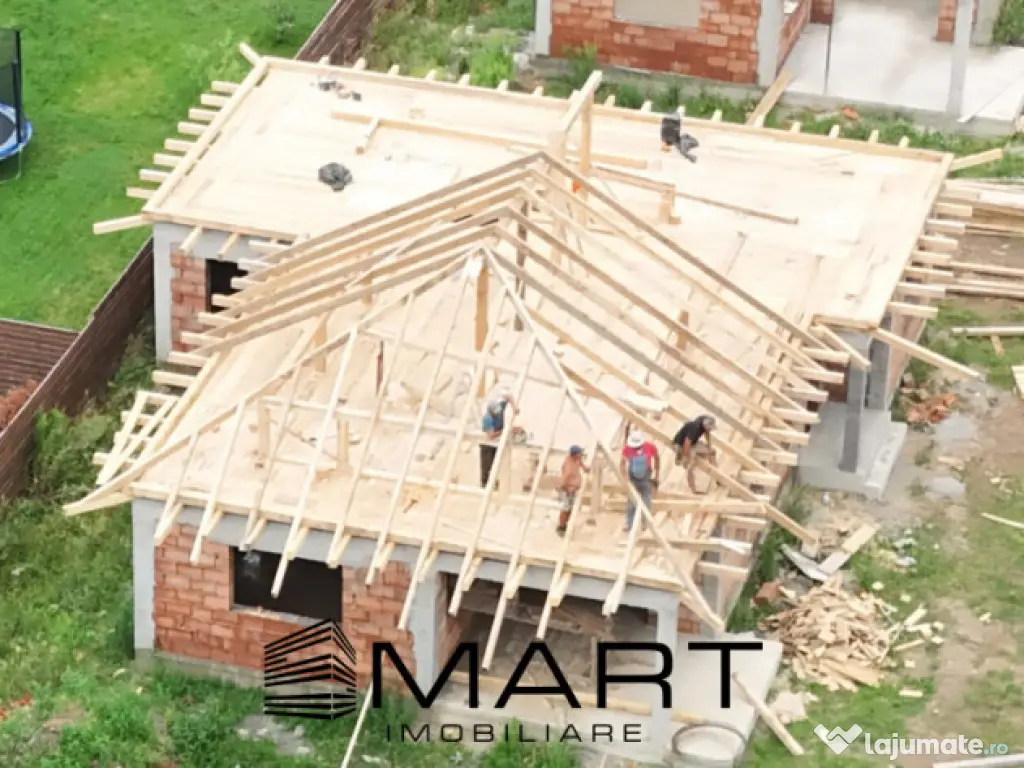 Casă Individuală modernă – 3 Dormitoare, Pod Mansardabi 