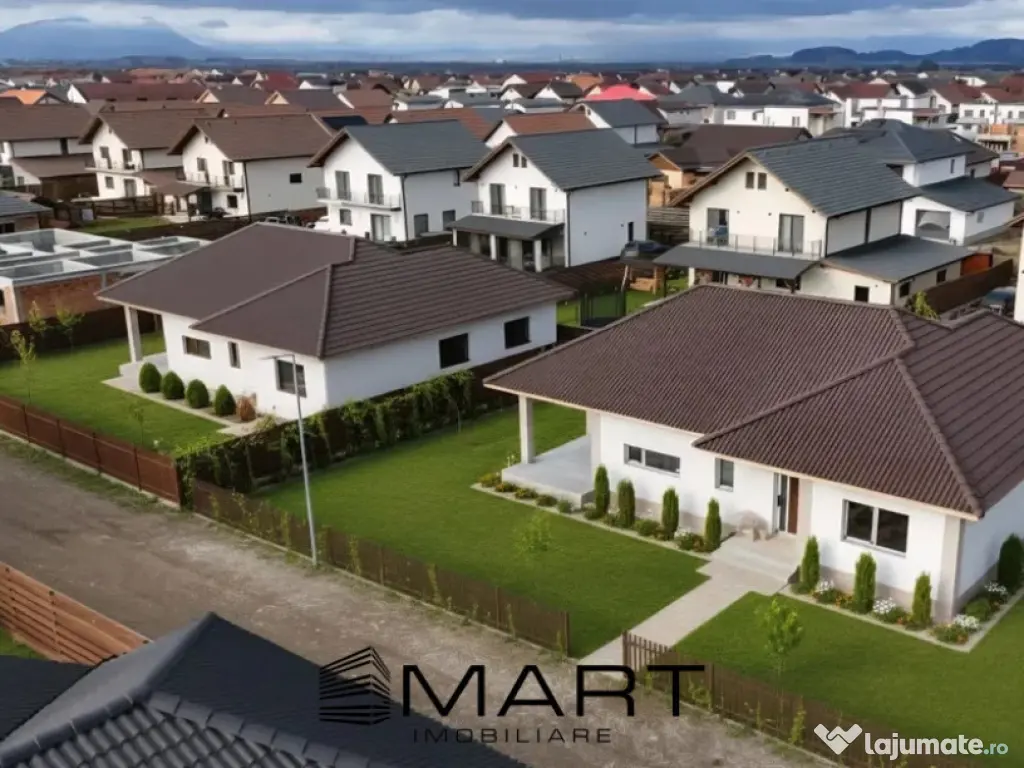 Casă Individuală modernă – 3 Dormitoare, Pod Mansardabi 