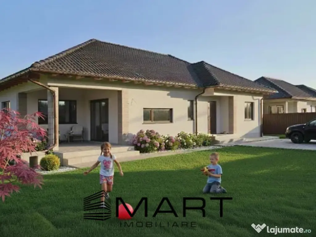 Casă Individuală modernă – 3 Dormitoare, Pod Mansardabi 