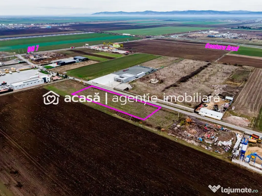 Teren cu acces DN7 și A1, ideal pentru dezvoltări indus... 