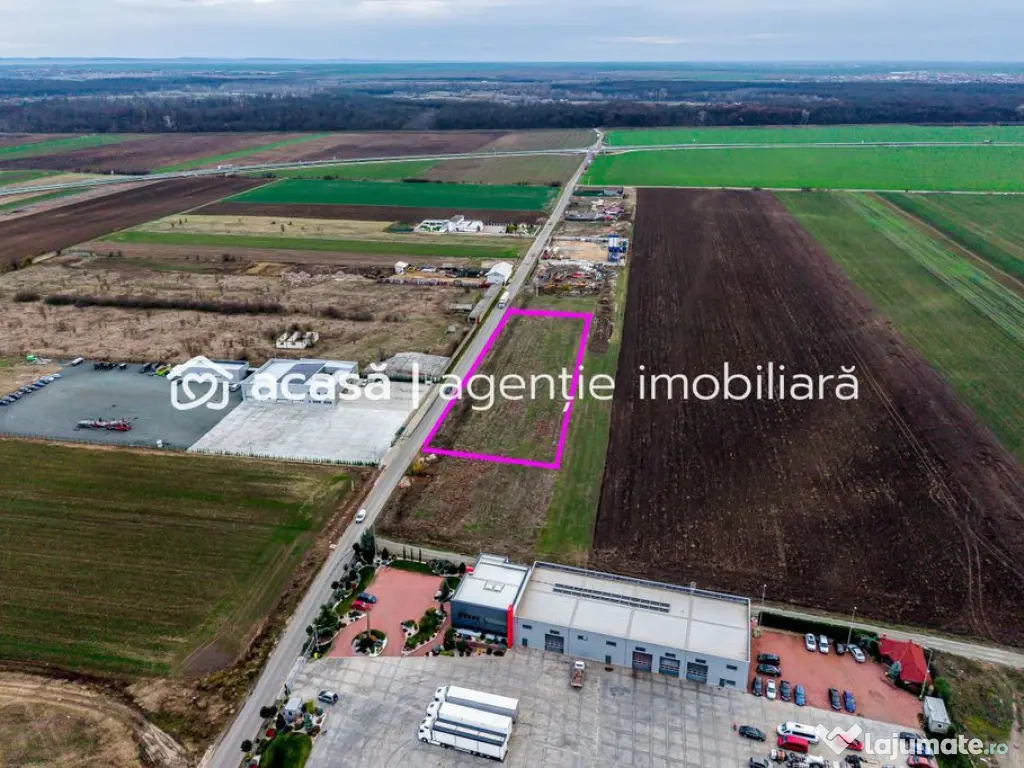 Teren cu acces DN7 și A1, ideal pentru dezvoltări indus... 