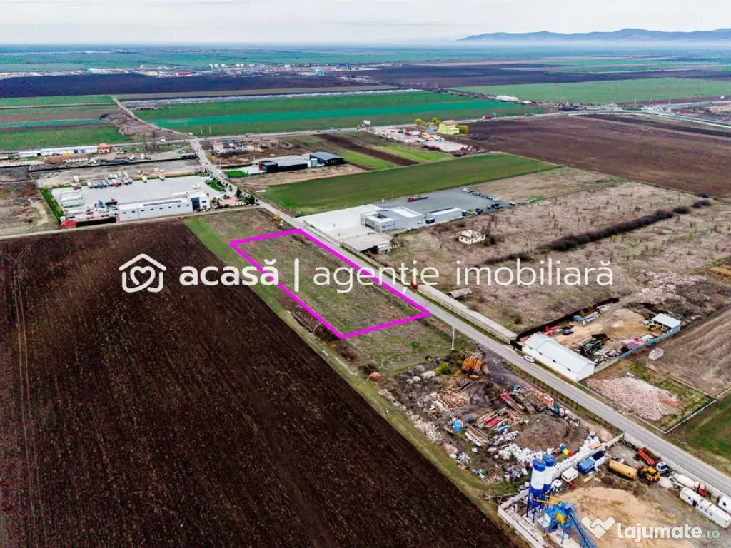 Teren cu acces DN7 și A1, ideal pentru dezvoltări indus... 