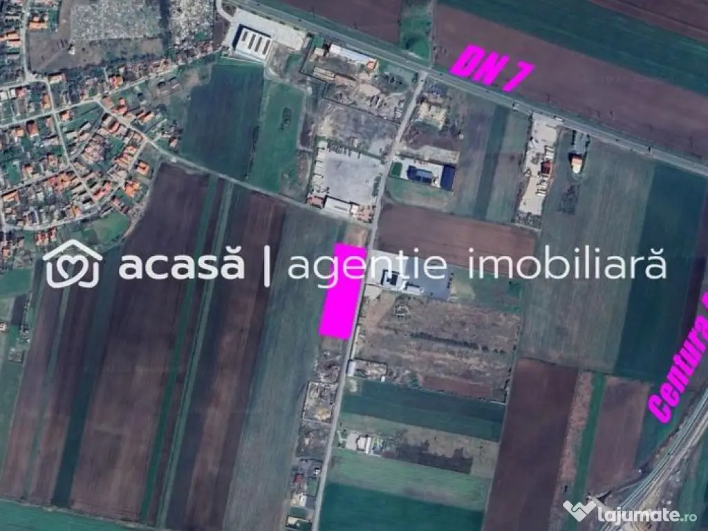 Teren cu acces DN7 și A1, ideal pentru dezvoltări indus...