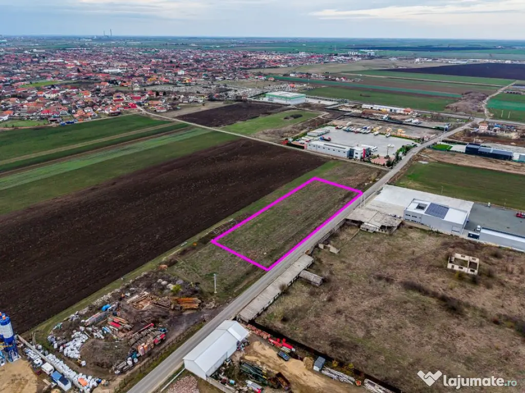 Teren cu acces DN7 și A1, ideal pentru dezvoltări indus... 