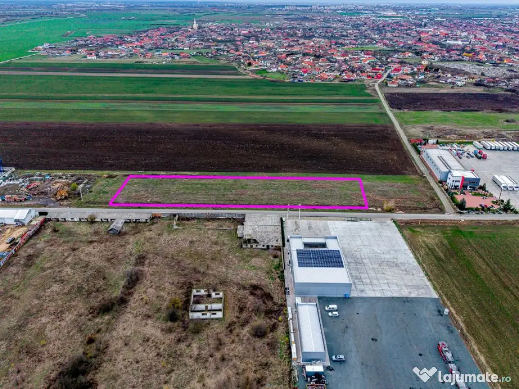 Teren cu acces DN7 și A1, ideal pentru dezvoltări indus... 